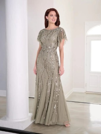 Adrianna Papell Platinum Style #40452 #0 Sage thumbnail