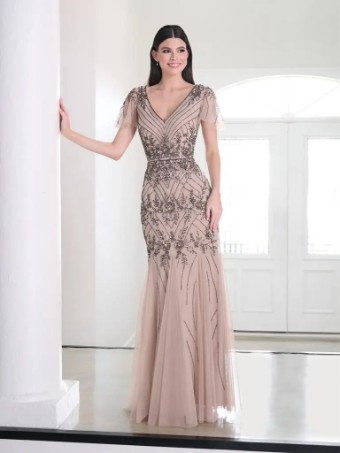 Adrianna Papell Platinum Style #40463 #0 Morganite thumbnail