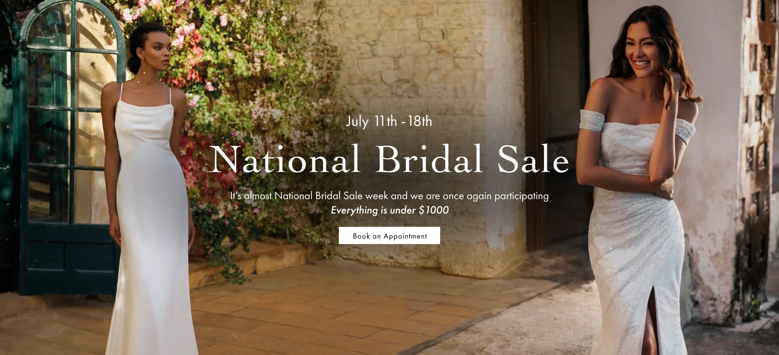 National Bridal Sale Desktop Banner